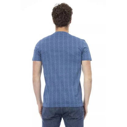 Baldinini Trend Light Blue Cotton Men T-Shirt