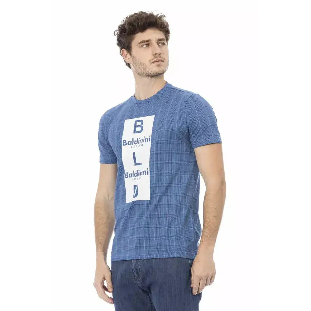 Baldinini Trend Light Blue Cotton Men T-Shirt