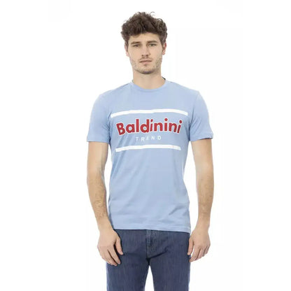 Baldinini Trend Light Blue Cotton Men T-Shirt