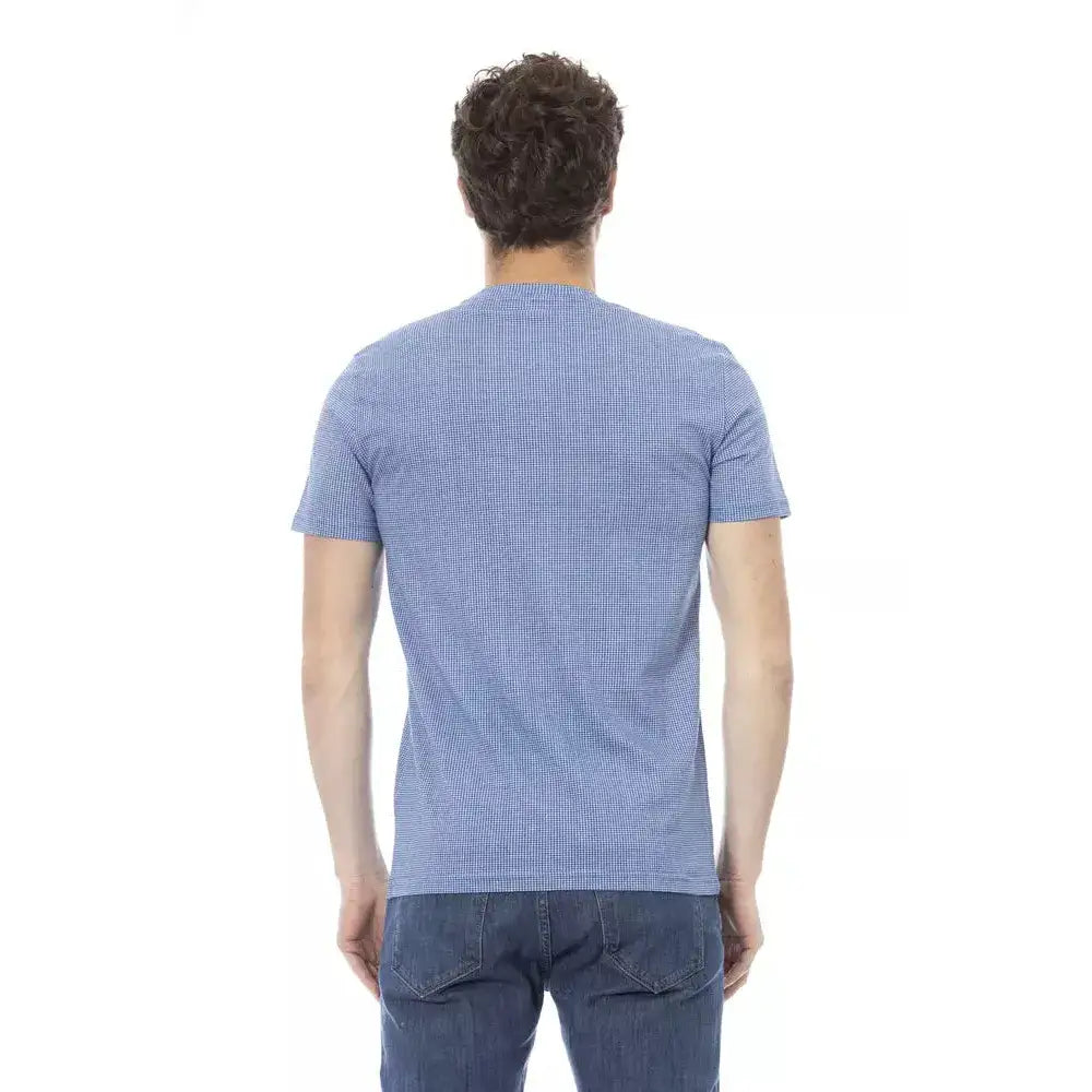 Baldinini Trend Light Blue Cotton Men T-Shirt