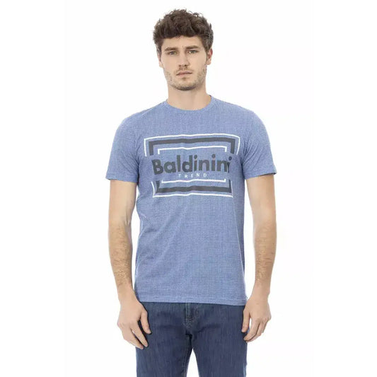 Baldinini Trend Light Blue Cotton Men T-Shirt