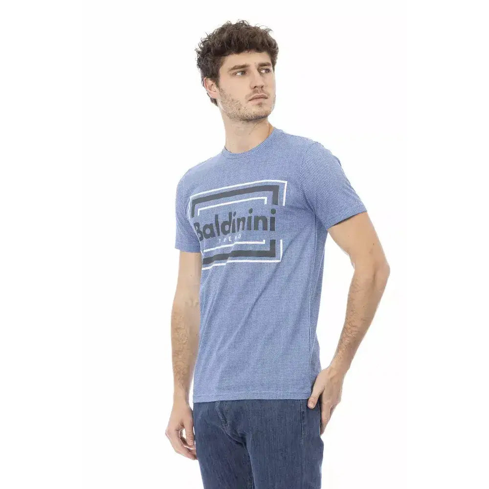 Baldinini Trend Light Blue Cotton Men T-Shirt
