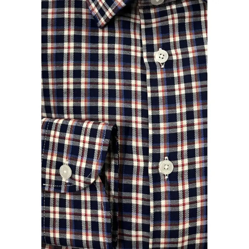 Baldinini Trend Multicolor Cotton Plaid Shirt