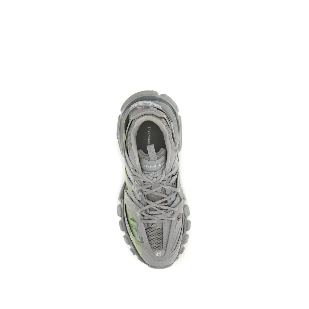 Grå Balenciaga Triple S polyester sneakers, 100% originale brands