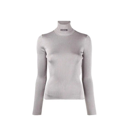Balenciaga Gray Polyester Turtleneck