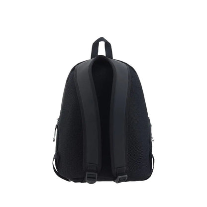 Sort balenciaga unity backpack i sort mesh med polstret skulderrem og top-håndtag