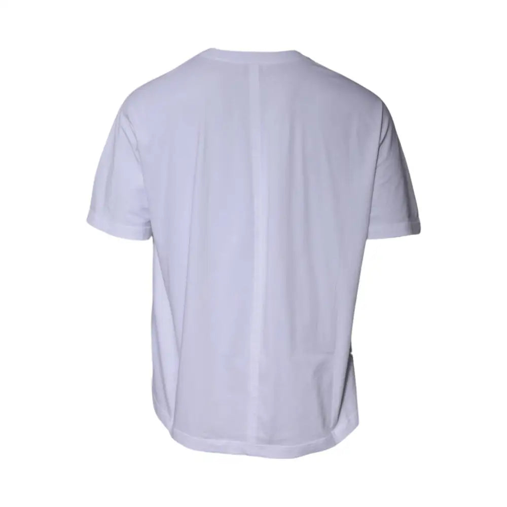 Balenciaga White Logo Cotton Crew Neck Short Sleeves T-shirt