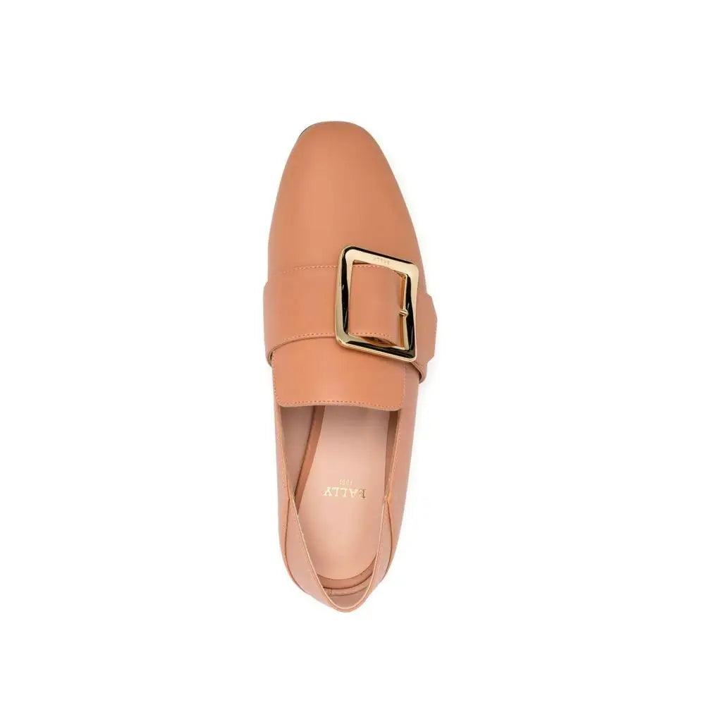 Bally Beige Calfskin Slip-On Loafers - Loafers