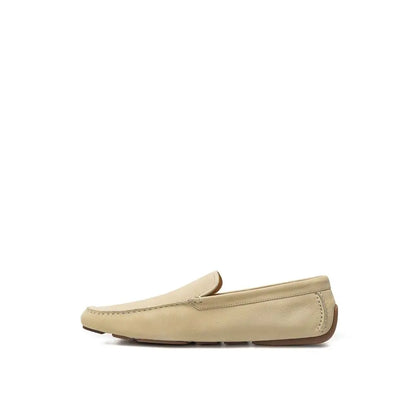 Bally Beige Leather Loafers