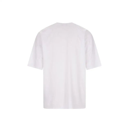 Balmain hvid bomuld t-shirt, oversized med kortærmet design