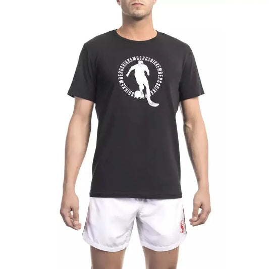 Bikkembergs Black Cotton Men T-Shirt