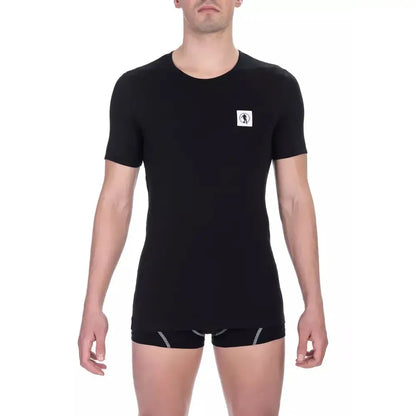 Bikkembergs Black Cotton Men T-Shirt