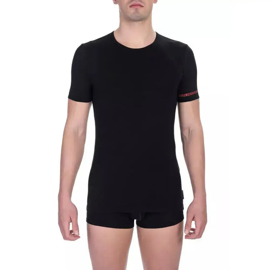 Bikkembergs Black Cotton Men T-Shirt
