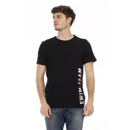 Bikkembergs Black Cotton Men T-Shirt - T-shirts