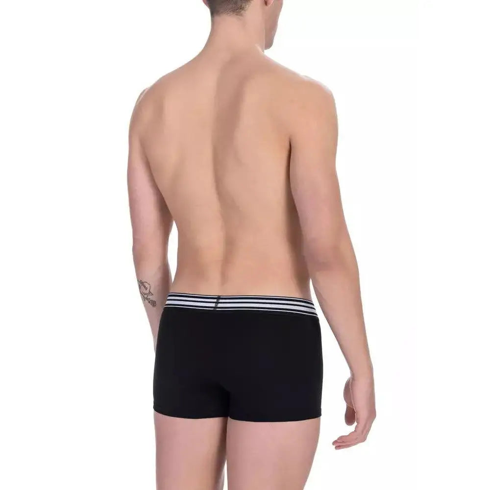 Bikkembergs "Black Cotton Men's Underwear Trunk Twin Pack"