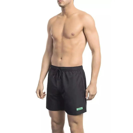 Bikkembergs Black Polyester Men Swim Short