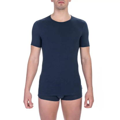 Bikkembergs Blue Cotton Men’s T-Shirt Twin Pack - T-shirts