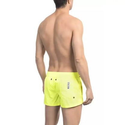 Bikkembergs Yellow Polyamide Men Swim Short