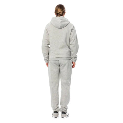 Billionaire Italian Couture Gray Cotton Hooded Sweatsuit