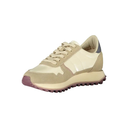 Blauer Beige Polyester Women Sneaker - Sneakers