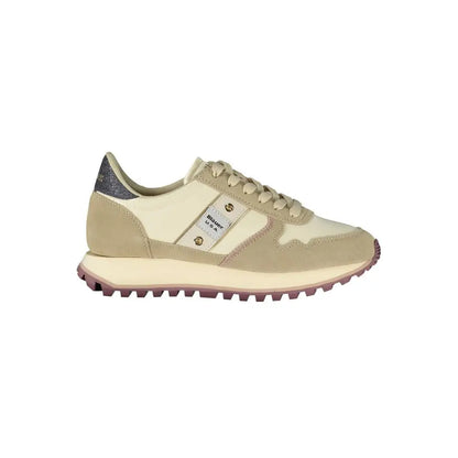 Blauer Beige Polyester Women Sneaker - Sneakers