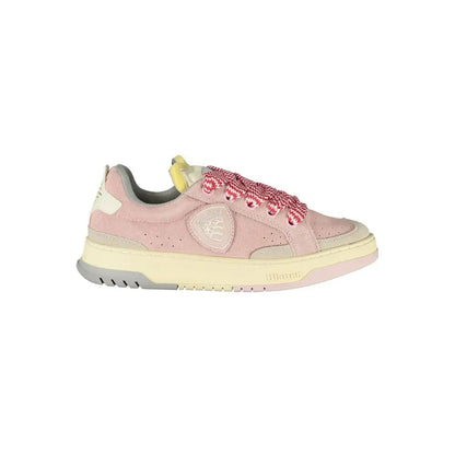Blauer Rosa Polyurethane Women Sneaker - Sneakers