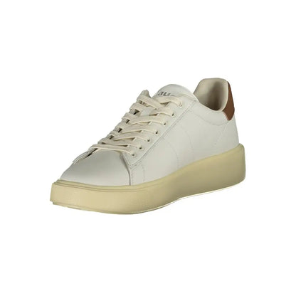 Blauer White Leather Men Sneakers - Sneakers