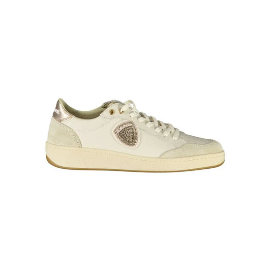 Blauer White Leather Women Sneakers - Sneakers