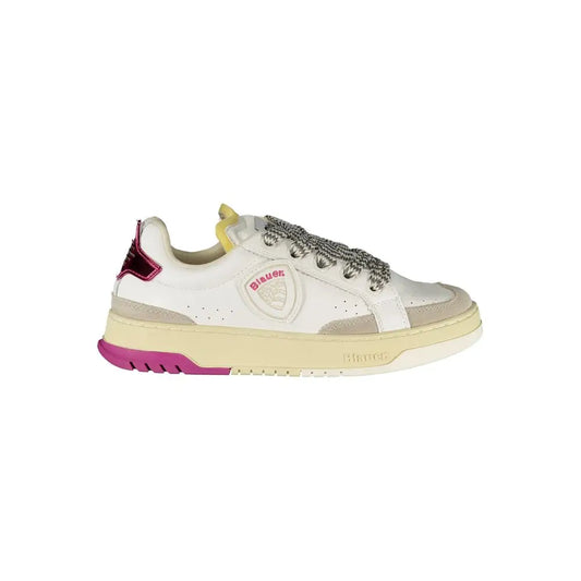Blauer White Leather Women Sneakers - Sneakers