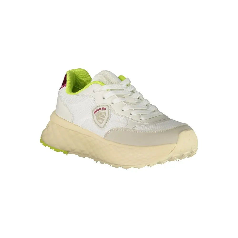 Blauer White Polyester Sneakers - Sneakers