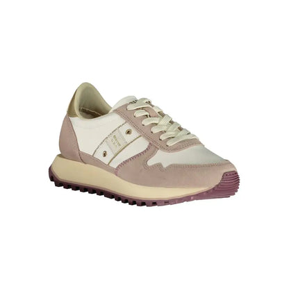 Blauer White Polyester Women Sneakers - Sneakers