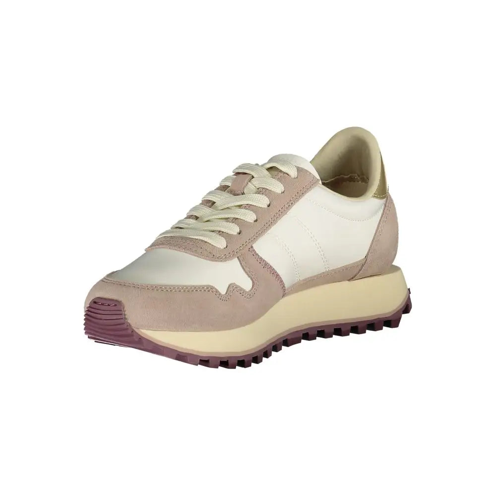 Blauer White Polyester Women Sneakers - Sneakers