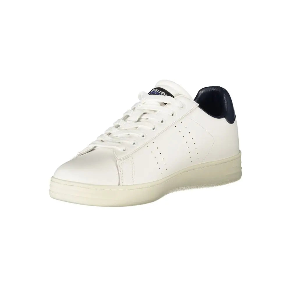 Blauer White Polyurethane Men’s Sneakers - Sneakers