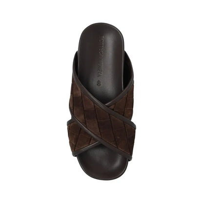 Bottega Veneta Brown Lamb Leather Sandals - Sandaler
