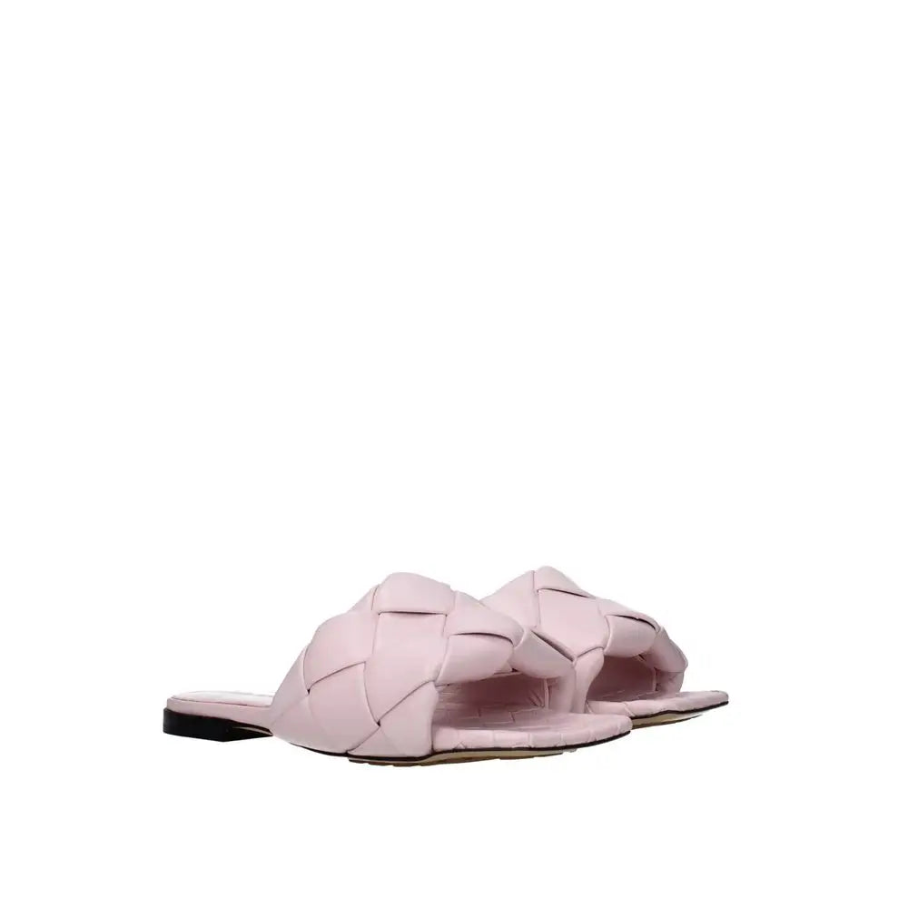 Bottega Veneta Multicolor Calfskin Flat Sandals - Sandaler