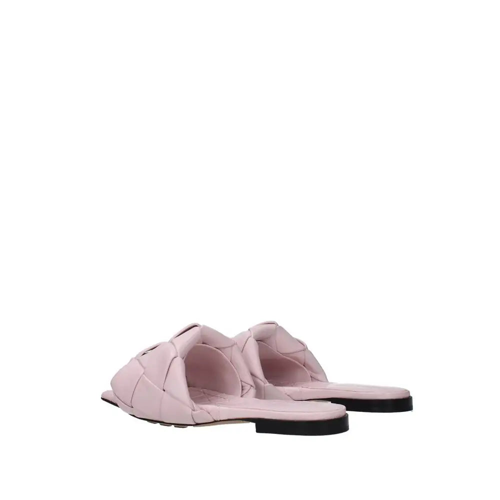 Bottega Veneta Multicolor Calfskin Flat Sandals - Sandaler