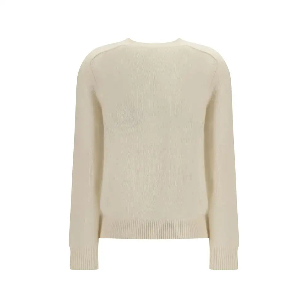 Burberry cremede cashmere sweater, 100% originale brands fra outlet mærkevarer