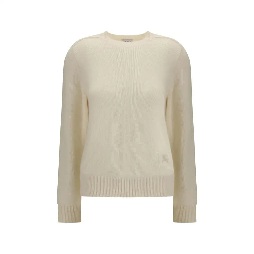 Burberry cremede cashmere sweater, 100% originale mærkevarer fra outlet