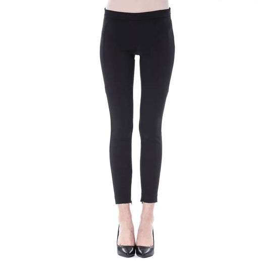 BYBLOS Black Polyester Women Skinny Pant