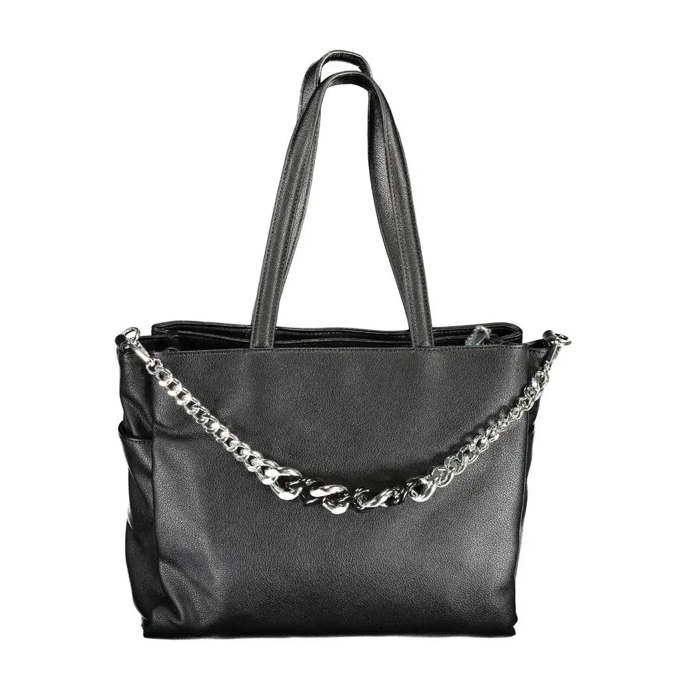 BYBLOS Black Polyethylene Handbag - Håndtasker