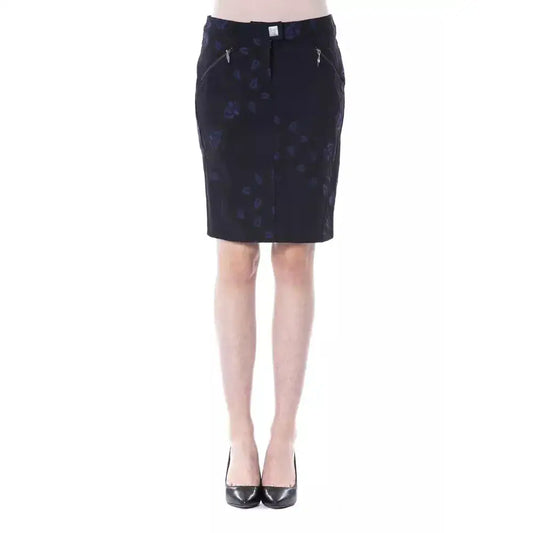 BYBLOS Blue Cotton Women Skirt