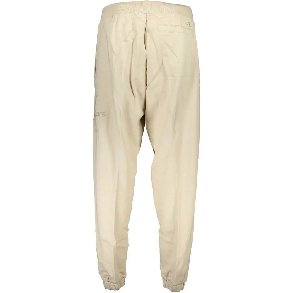 Calvin Klein Beige Cotton Pant - Bukser