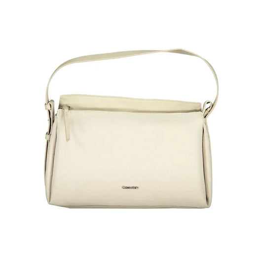 Calvin Klein Beige Polyester Handbag - Håndtasker