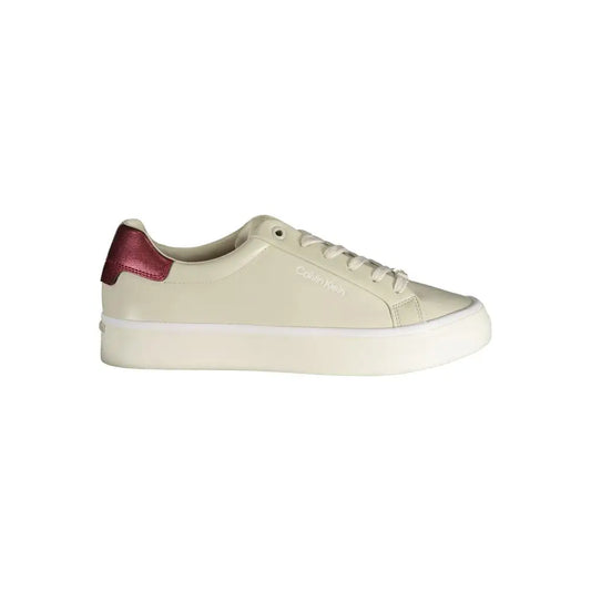 Calvin Klein Beige Polyester Sneakers - Sneakers