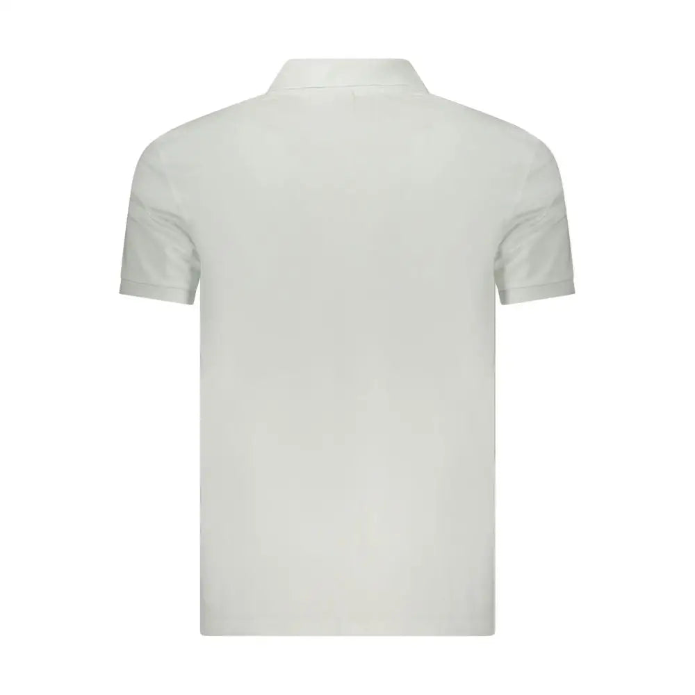Crisp hvid Calvin Klein Bianco bomuld herre polo med klassisk krave