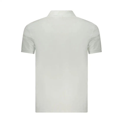 Crisp hvid Calvin Klein Bianco bomuld herre polo med klassisk krave