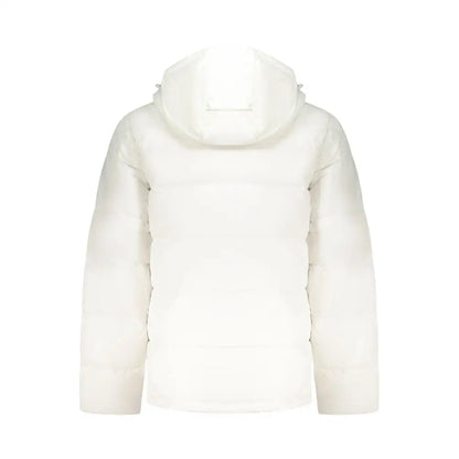 Hvid Calvin Klein Bianco Poliammide jakke med hætte og stoppet design