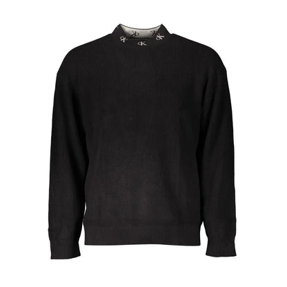 Calvin Klein Black Cotton Men Sweater - Sweaters