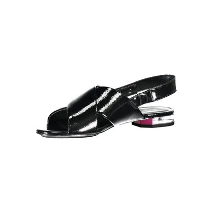 Calvin Klein Black Leather Women Sandal - Sandaler
