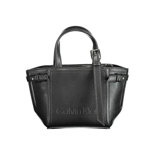 Calvin Klein Black Polyester Handbag - Håndtasker
